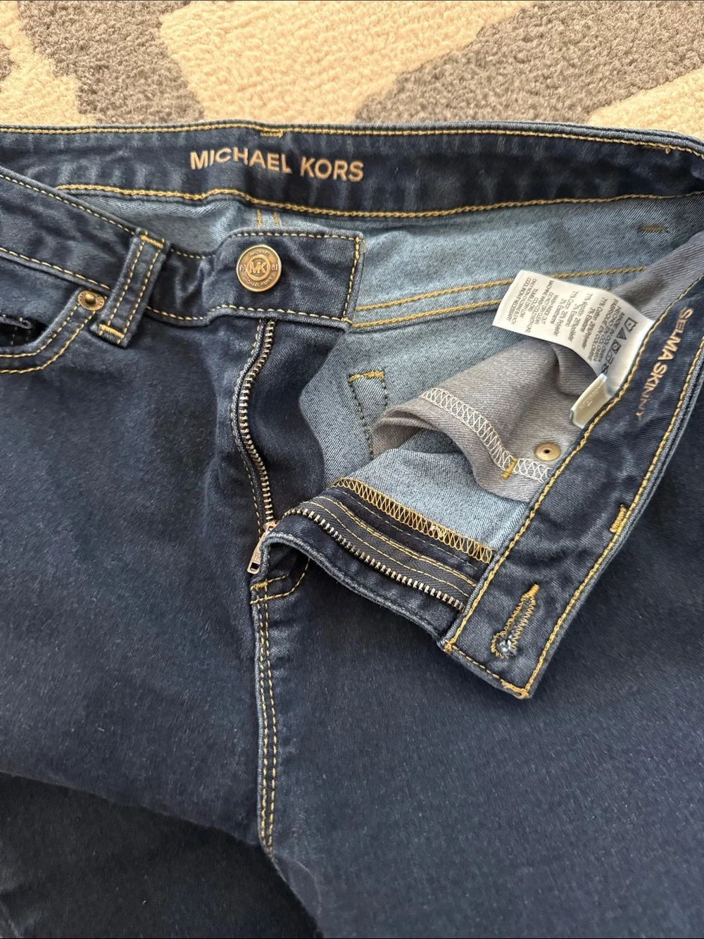 Michael Kors Dark Blue Skinny Jeans
